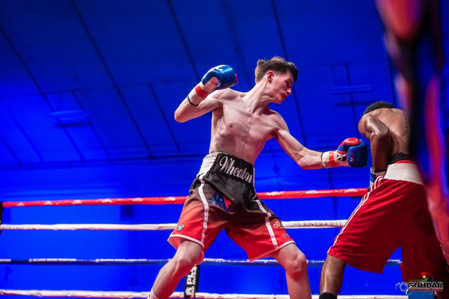 Retias Wheaton throws a right hand